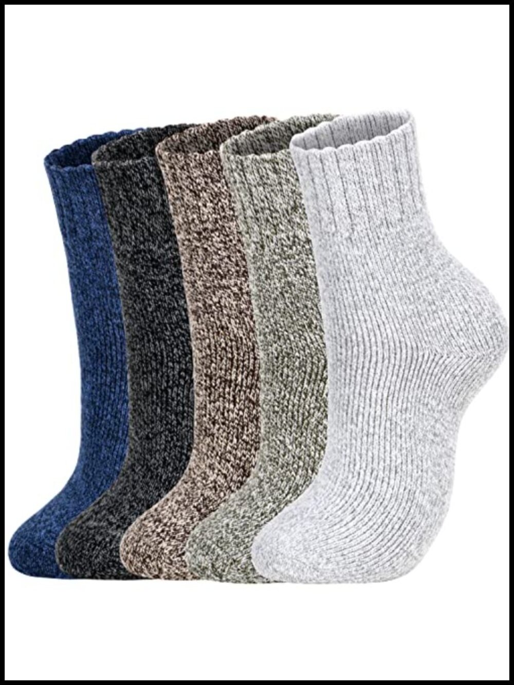 Wool Socks for Women Winter Warm Cozy Thick Hiking Boot Crew Socks